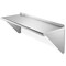 GRIDMANN NSF 16 Gauge Stainless Steel Kitchen Wall Mount Shelf Commercial Restaurant Bar w/ Backsplash